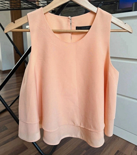 Zara bluse top ärmellos - xs,