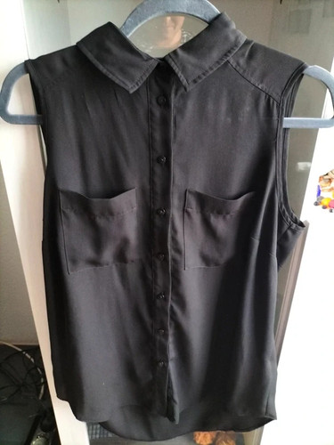 Blusen oberteil schwarz - blusen-oberteil,