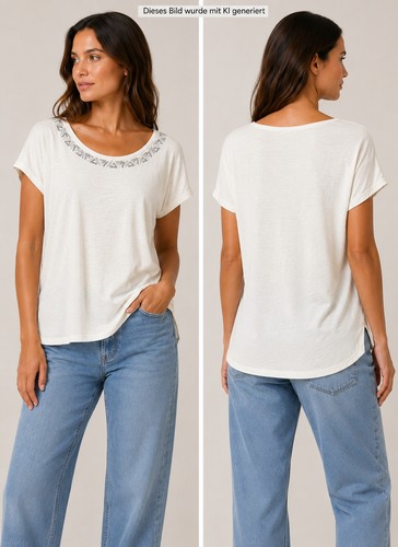 Shirt m l cremeweiß - gr.,