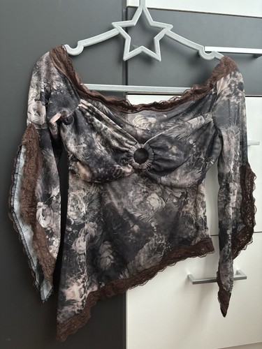 Y2k mesh oberteil - y2k, shirt