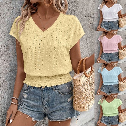 Damen ausschnitt shirt - v-ausschnitt, t-shirt