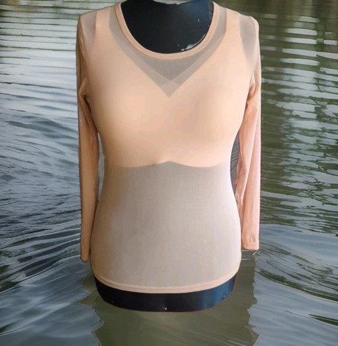Transparentes mesh oberteil - mesh,