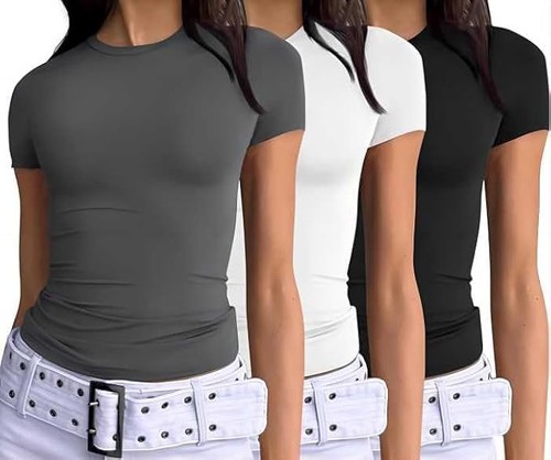 3er pack tshirt damen - pack,