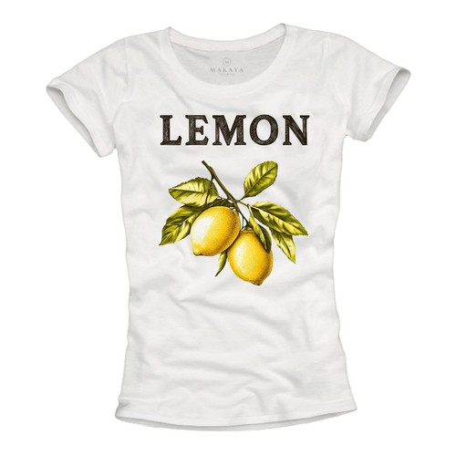 Damenshirt mit zitrone - damenshirt,